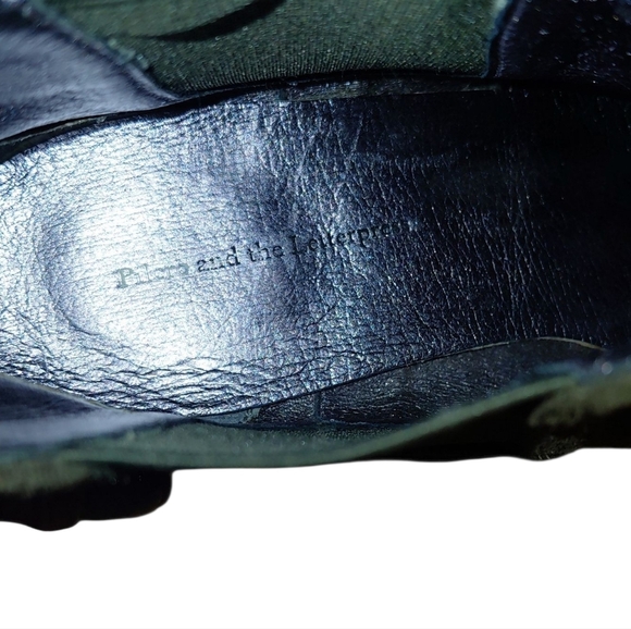 Anthropologie Pilcro and the Letterpress Green Suede Ankle Boot Size 8 Booties - Picture 8 of 9